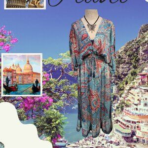 Bohemian Paisley Long Dress